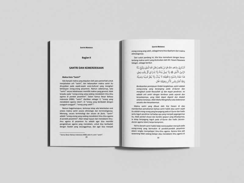 Tampilan Isi Buku Santri Merdeka hal 29-30