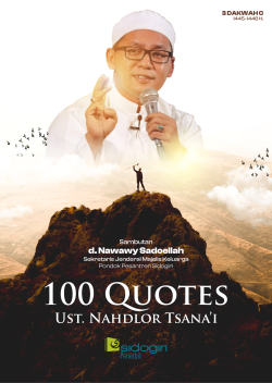 Ust. Nahdlor Tsana'i